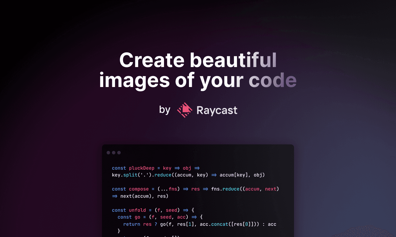 Ray.so: Kodunuzu Görsel Bir Şölene Dönüştürün